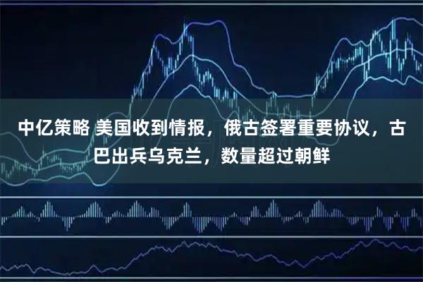 中亿策略 美国收到情报,俄古签署重要协议,古巴出兵乌克兰,数量超过朝鲜